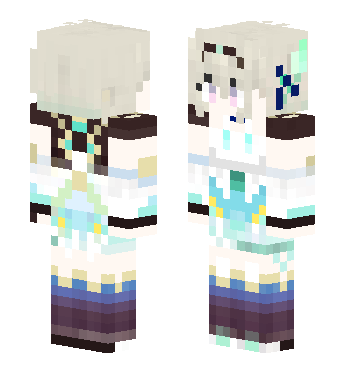 流萤 · 来源 skin.mualliance.ltd#1898 的 Minecraft 皮肤 预览图