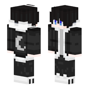 黑白配 · 来源 skin.mualliance.ltd#1671 的 Minecraft 皮肤 预览图