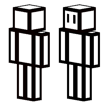 黑白加拿饼干 · 来源 skin.mualliance.ltd#3293 的 Minecraft 皮肤 预览图