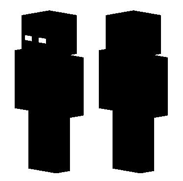 透明黑 的 Minecraft 皮肤 预览图
