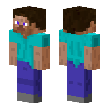 反向史蒂夫 · 来源 skin.mualliance.ltd#3763 的 Minecraft 皮肤 预览图