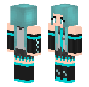 初音未来 · 来源 skin.mualliance.ltd#183 的 Minecraft 皮肤 预览图