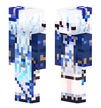 Furina-white · 来源 skin.mualliance.ltd#1880 的 Minecraft 皮肤 预览图