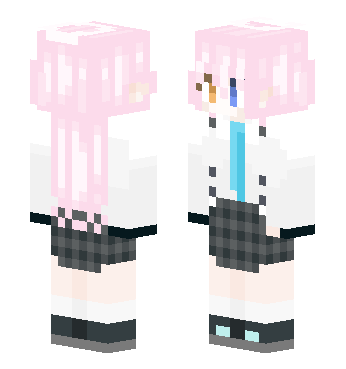 小鸟游星野 · 来源 skin.mualliance.ltd#2305 的 Minecraft 皮肤 预览图