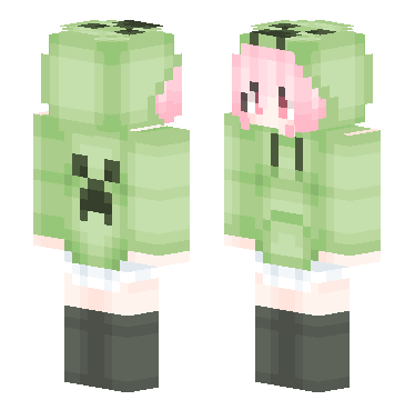 【搬运】苦力怕娘【可眨眼】 · 来源 skin.mualliance.ltd#4445 的 Minecraft 皮肤 预览图