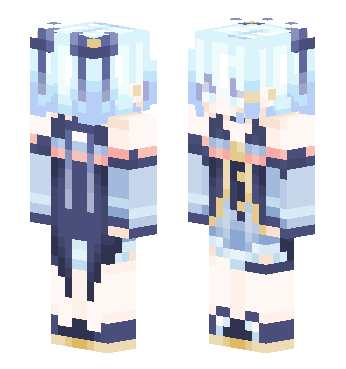 雪初音 33059b3497c7b543 · 来源 skin.mualliance.ltd#387 的 Minecraft 皮肤 预览图