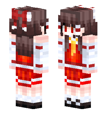 博丽灵梦 · 来源 skin.mualliance.ltd#18 的 Minecraft 皮肤 预览图