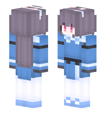 碧蓝霞沢美游 2b3d07e75a6a6b · 来源 skin.mualliance.ltd#390 的 Minecraft 皮肤 预览图