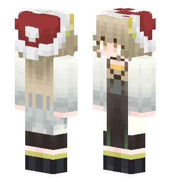 明日方舟-缪尔赛思（圣诞帽） · 来源 skin.mualliance.ltd#4162 的 Minecraft 皮肤 预览图
