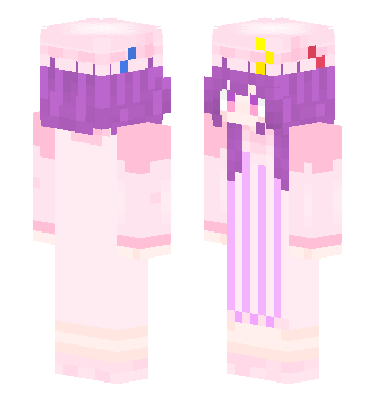 东方Project_帕秋莉·诺蕾姬 · 来源 skin.mualliance.ltd#1391 的 Minecraft 皮肤 预览图