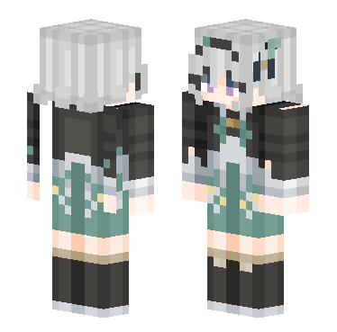 流萤 · 来源 skin.mualliance.ltd#3000 的 Minecraft 皮肤 预览图
