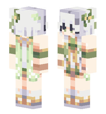 纳西妲 · 来源 skin.mualliance.ltd#587 的 Minecraft 皮肤 预览图