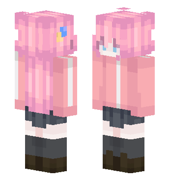 后藤一里（搬运自littleskin） · 来源 skin.mualliance.ltd#1993 的 Minecraft 皮肤 预览图