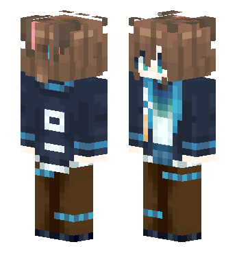阿米娅Amiya · 来源 skin.mualliance.ltd#3066 的 Minecraft 皮肤 预览图