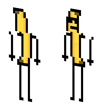 大香蕉 · 来源 skin.mualliance.ltd#3397 的 Minecraft 皮肤 预览图