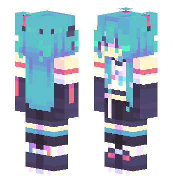 miku · 来源 skin.mualliance.ltd#3993 的 Minecraft 皮肤 预览图