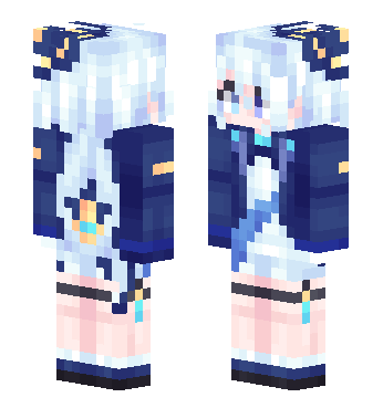 芙宁娜-白 · 来源 skin.mualliance.ltd#4214 的 Minecraft 皮肤 预览图