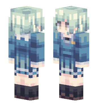 若叶睦 · 来源 skin.mualliance.ltd#4251 的 Minecraft 皮肤 预览图