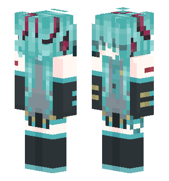 miku1 · 来源 skin.mualliance.ltd#4427 的 Minecraft 皮肤 预览图