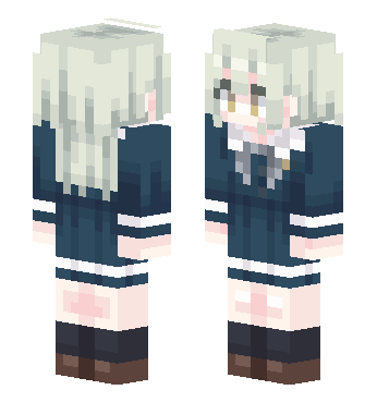 [FSL] 若叶睦Mutsumi 月之森 · 来源 skin.mualliance.ltd#4816 的 Minecraft 皮肤 预览图