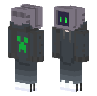 苦力怕电脑人灵动眼版 · 来源 skin.mualliance.ltd#5585 的 Minecraft 皮肤 预览图
