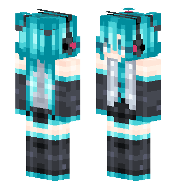 hatsune-miku · 来源 skin.mualliance.ltd#5615 的 Minecraft 皮肤 预览图