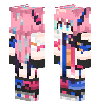 崩坏3-德尔塔狂热蓝调Δ · 来源 skin.mualliance.ltd#1303 的 Minecraft 皮肤 预览图