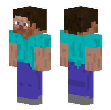反向史蒂夫 · 来源 littleskin.cn#30270 的 Minecraft 皮肤 预览图