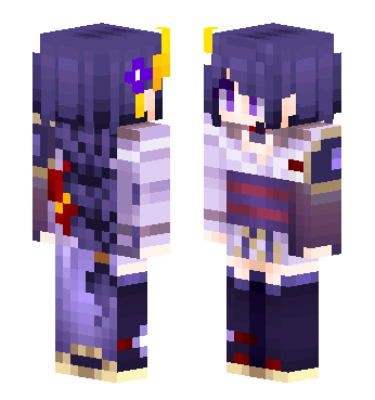 原神 雷电将军 · 来源 littleskin.cn#188953 的 Minecraft 皮肤 预览图