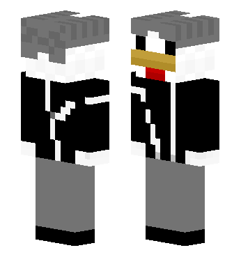 中分头，背带裤的坤坤 · 来源 littleskin.cn#218722 的 Minecraft 皮肤 预览图