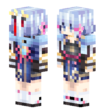 原神-神里绫华（sun3sun） · 来源 littleskin.cn#94793 的 Minecraft 皮肤 预览图