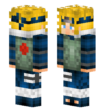 火影忍者 波风水门 · 来源 littleskin.cn#188335 的 Minecraft 皮肤 预览图