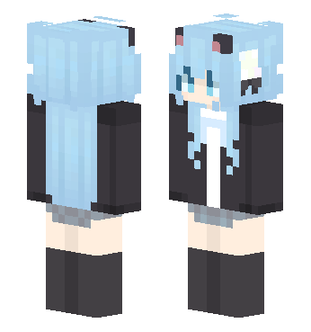 猫羽雫-school skin · 来源 littleskin.cn#237528 的 Minecraft 皮肤 预览图