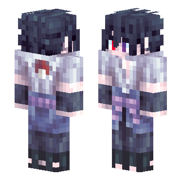 火影忍者-宇智波-佐助 · 来源 littleskin.cn#519730 的 Minecraft 皮肤 预览图