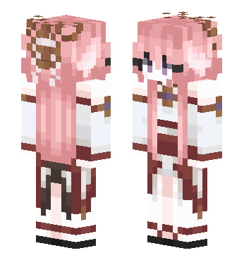 原神八重神子 · 来源 littleskin.cn#297750 的 Minecraft 皮肤 预览图