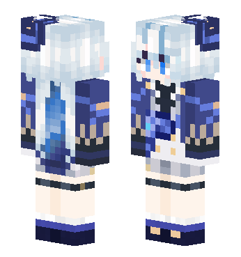 芙宁娜(水神芙卡洛斯) · 来源 littleskin.cn#349657 的 Minecraft 皮肤 预览图