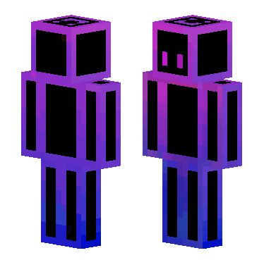 暗黑蓝紫色披风（含鞘翅） · 来源 littleskin.cn#223030 的 Minecraft 皮肤 预览图