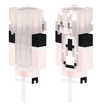 白丝猫耳女仆（冈易搬运） · 来源 littleskin.cn#337735 的 Minecraft 皮肤 预览图