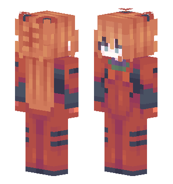 Eva新世纪福音战士-惣流(式波)·明日香·兰格 · 来源 littleskin.cn#174211 的 Minecraft 皮肤 预览图