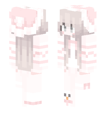 可爱萌系女孩粉色系 · 来源 littleskin.cn#510319 的 Minecraft 皮肤 预览图
