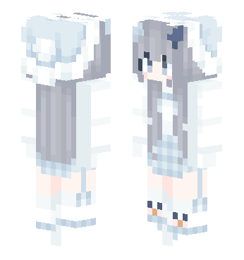 可爱鹿角少女（眨眼） · 来源 littleskin.cn#587415 的 Minecraft 皮肤 预览图