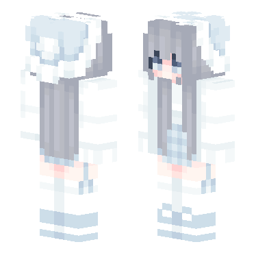 白毛女孩 · 来源 littleskin.cn#157669 的 Minecraft 皮肤 预览图