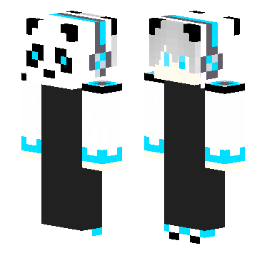 帅气熊猫 · 来源 littleskin.cn#5721 的 Minecraft 皮肤 预览图