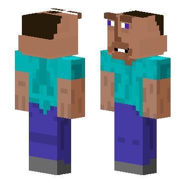 猎奇史蒂夫 · 来源 littleskin.cn#720256 的 Minecraft 皮肤 预览图