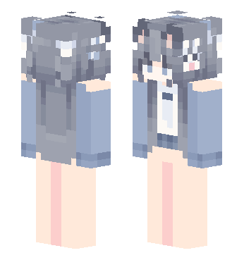 猫耳jk白丝zk · 来源 littleskin.cn#681271 的 Minecraft 皮肤 预览图