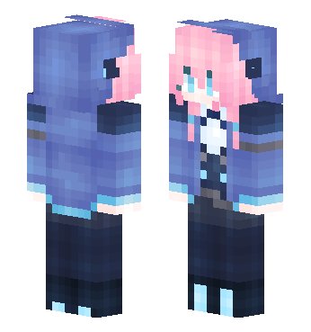 明日方舟-蓝毒 · 来源 littleskin.cn#35072 的 Minecraft 皮肤 预览图