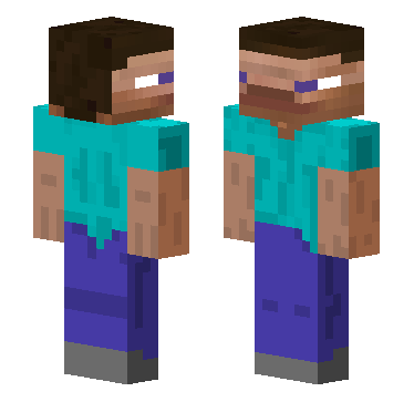 长脸史蒂夫 · 来源 littleskin.cn#406954 的 Minecraft 皮肤 预览图