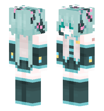 初音未来 · 来源 littleskin.cn#94257 的 Minecraft 皮肤 预览图