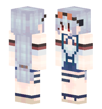 明日方舟-驭浪-为斯卡蒂献上心脏 · 来源 littleskin.cn#111657 的 Minecraft 皮肤 预览图