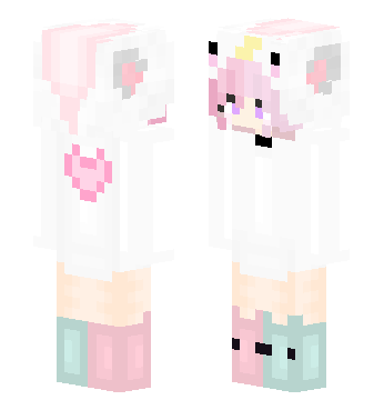 可爱女孩 · 来源 littleskin.cn#14235 的 Minecraft 皮肤 预览图